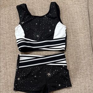 More Than Magic Black and White Starry Athletic Set